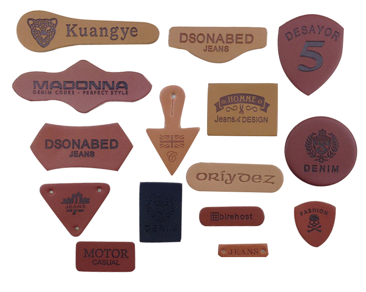 Leather labels & patches 1-embossed 