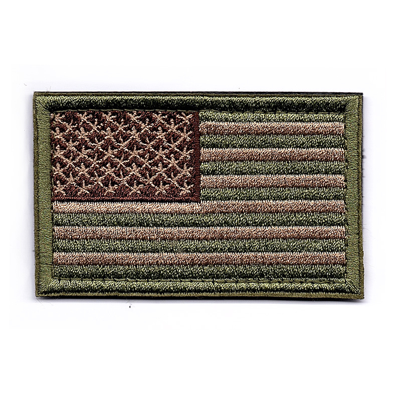 USA flag patches in 3 versions of different colors 