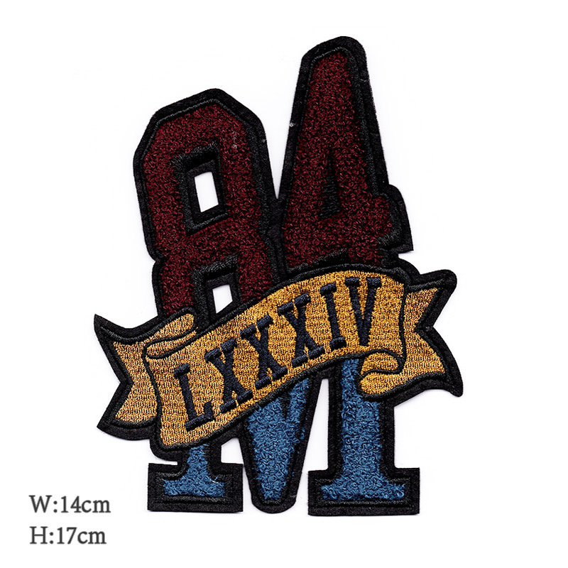 84M LXXXVI chenille embroidered patch 